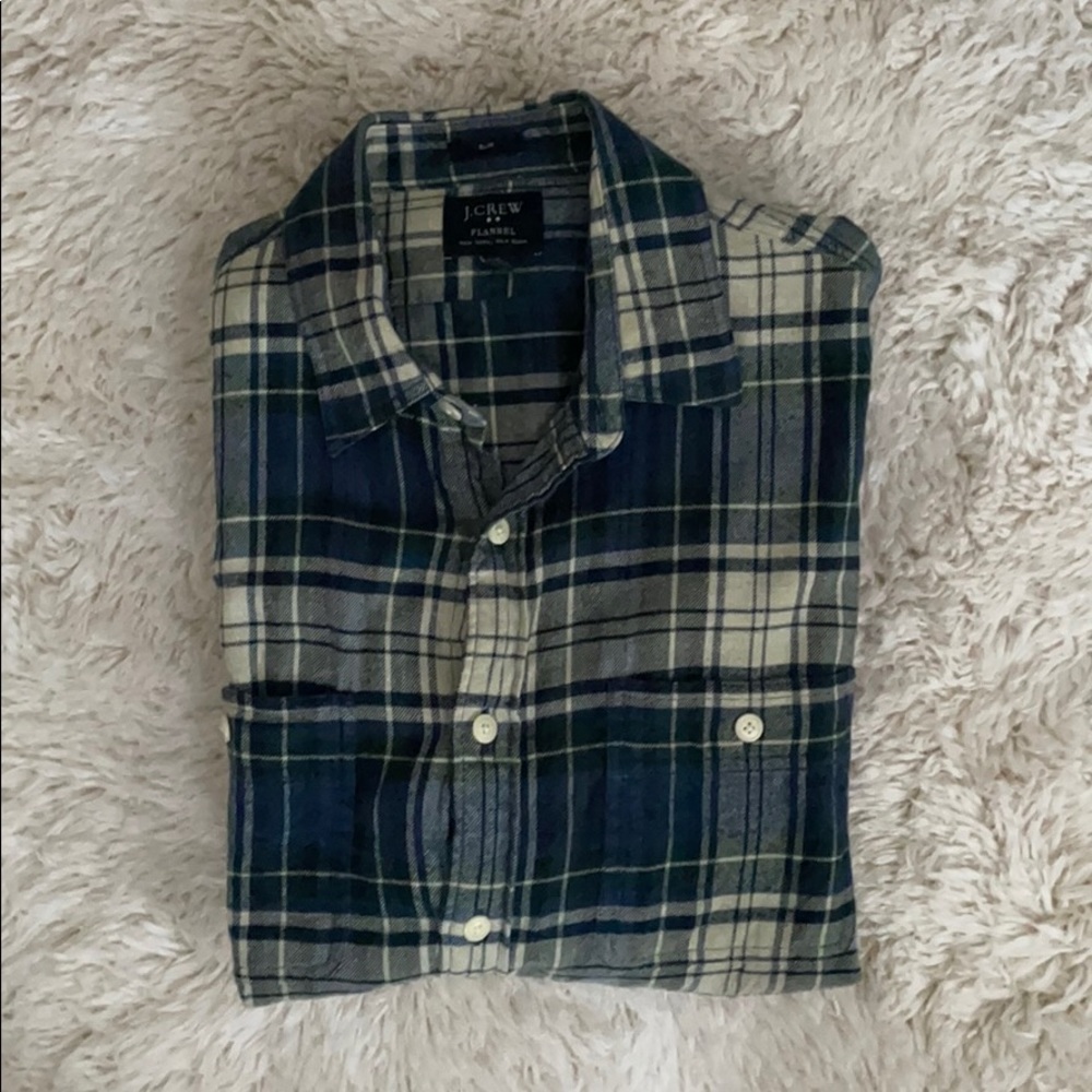 Jcrew Slim Flannel Button Down